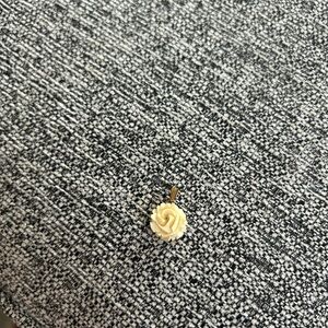 Elegant Cream Rose Pendant